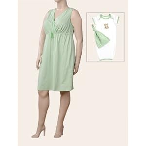 Motherhood Maternity: Plus Size Sleeveless V-neck Babydoll Nursing Mom And Baby Set