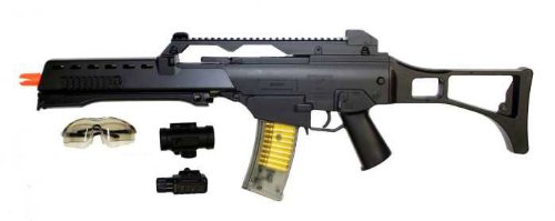 Spring Double Eagle M41 Assault Rifle FPS-280, Laser Sight, Red Dot, Shoulder Strap Airsoft Gun