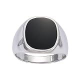 Sterling Silver Black Onyx Signet Ring