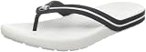 crocs Crocband Flipswitch Flip Flop,White/Black,Men's 8 M/Women's 10 M