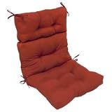 Greendale Home Fashions Outdoor High Back Chair Cushion, Salsa