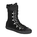 DEVIANT-205 Suede/Plaid D-Ring Calf Sneaker Boot