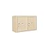 Salsbury Industries 3805D-2PSFU Surface Mounted 4C Horizontal Parcel Locker Unit, Sandstone