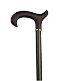 Walking cane - Aluminum soft touch cane for ladies. This aluminum cane is adjustable from 31 inches to 41 inches. This walking stick cane is disigned only for ladies. This walking aid has a soft touch Derby handle and bronze aluminum adjustable shaft. This custom cane has a weight capacity of 200 pounds.
