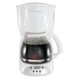 Hamilton Beach Programmable 12-cup Capacity Digital Coffee Maker, White