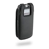 Wireless Technologies Premium Leather Case with Ratcheting Clip for Samsung M610 [Retail Packaged]