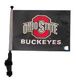 Ohio State Buckeyes Golf Cart Flag with EZ On & Off Bracket