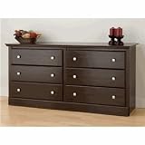 Regency 6 Drawer Dresser - Espresso