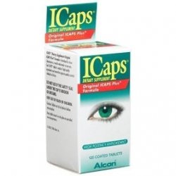 Alcon ICaps Multivitamin Eye Vitamin & Mineral Support, Coated Tablets , 100 tablets