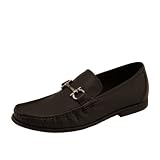 Natazzi Italian Napa Calfskin Leather Shoes Hand Made Mens Slip-On Loafer Model Firenze L-310 Brown