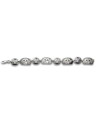 Sterling Silver Eagle/ Owl CharmNorthwest Coast Native American Bracelet. Made in USA.