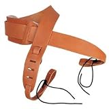 Levy's Leathers Leather Banjo Strap with Sheepskin,Walnut