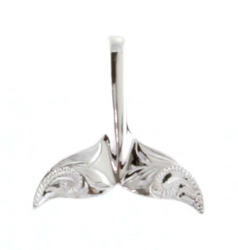 Whale Tail Pendant, Silver Hawaiian Jewelry, * FREE Shipping from Hawaii