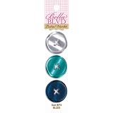 Bella Blvd Button Market Blues Plastic Buttons