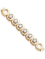 14k A Diamond add-a-dia bracelet Diamond quality A (I2 clarity, I-J color)