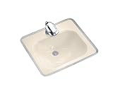 Kohler K-2890-4-47 Tahoe Metal Frame Lavatory, Almond
