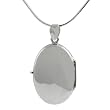Sterling Silver Oval Locket Pendant