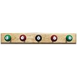 Sterling Deluxe Oak Pool Ball Coat Rack