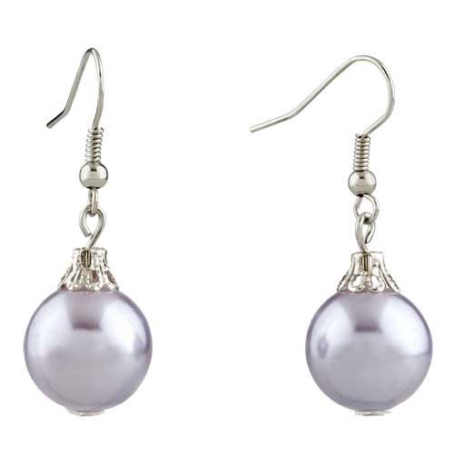 Pale Pink Ball Resin Earrings For Women