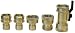 ACE Hardware-SHIN TAI APEX GT3405 "5 PIECE" BRASS COUPLING SET