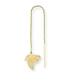 14K Atlanta Falcons Falcon Threader Earrings