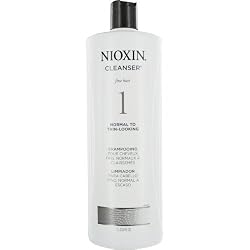 Nioxin Cleanser, System 1 (Fine/Untreated/Normal to Thin-Looking), 33.8 Ounce