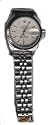 GENUINE LADIES ROLEX STAINLESS STEEL DATEJUST WITH WHITE GOLD BEZEL