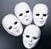 Plastic White Full Masks (1 dz) Plastic White Full Masks (1 dz)