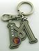 Tinker Bell Letter M Pewter Key Chain