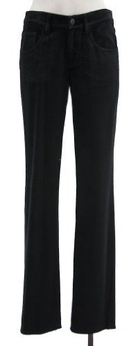 Elie Tahari Black 'Adena' Cotton Blend Mid Rise Straight Leg Pant 10