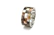 Square of Shell Hinged Cuff in Cafe