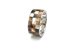 Square of Shell Hinged Cuff in Cafe