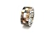 Square of Shell Hinged Cuff in Cafe