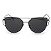 Anywa Fashion Twin-Beams Classic Women Metal Frame Mirror Sunglasses Cat Eye Glasses