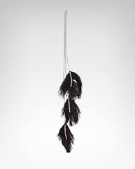 Rhinestone Feather Chain Hair Clip