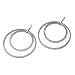 DKNY Stone Set Double Hoop Earrings