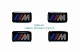 4 BMW Genuine M 3d Stickers Badges Emblems Decals