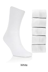 5 Pairs of Cool & Fresh Cotton Rich Sports Socks with Silver Technology