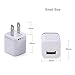 Wall Charger,Power-7 2-Pack Universal 1.0 AMP Home Travel AC USB Power Charger Adapter Wall Plug for iPhone 6 6s Plus 5S/5C Samsung Galaxy S5 S6 HTC One M8 M9 LG Nokia Blackberry etc(Gold/Silver)