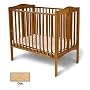 Angel Line Foldable Mini Crib Finish: Oak
