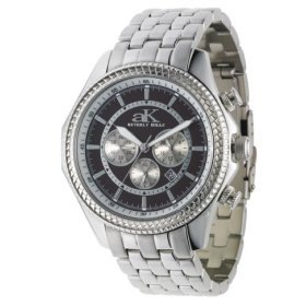 Adee Kaye Men's Chronograph Stainless Steel Watch Model AK-4000MB