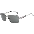 Arnette Stakeout Men's Casual Sunglasses w/ Free B&F Heart Sticker Bundle - 502/87 Gunmetal with Grey Horn Temple/Grey