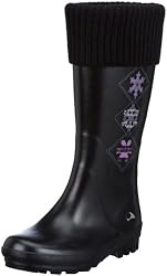 Viking VENUS W SNOWFLAKES 1-32140-250, Damen Gummistiefel, Schwarz (schwarz/multi 250), EU 37