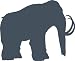 Mammoth Picture Art Decoration - Removable Animal Bedroom Stick On Print Sticker - Vinyl Wall Decal - 24 Colors Available 20X20