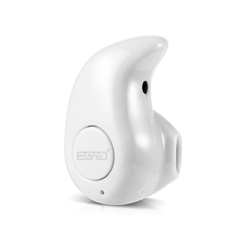 Newest Smallest Wireless Invisible Bluetooth Mini Earphone Earbud Headset Headphone Support Hands-free Calling For iPhone Samsung Xiaomi Sony Lenovo HTC LG and Most Smartphone. (White)