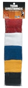 Unique Multi Color Pack Sports Wristbands for Basketball Leagues, 5 pair of Wristbands per pack