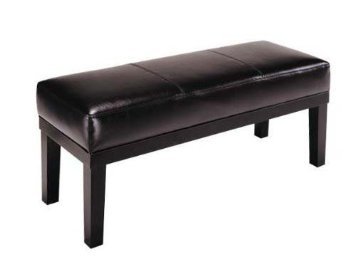 Dark Brown Leatherette BenchB000GQA0XA 