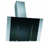 Gorenje DVG8640X Kaminhaube / Breite: 80 cm  / Schwarzes Glas/ Edelstahl / Ab- oder Umluftbetrieb möglich / Vollelektronische Betriebsanzeige LED-Red mit Timer