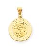 14k Saint Michael Medal Pendant