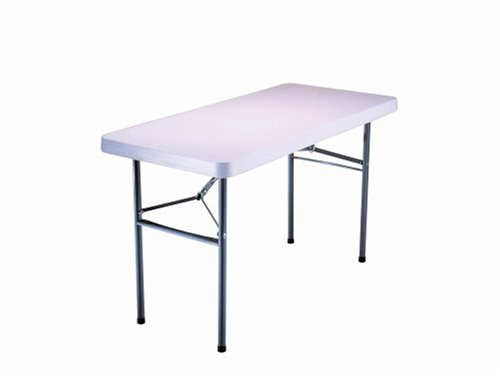 Lifetime, 4' Utility Table, 48 x 24 Molded Top, White Granite